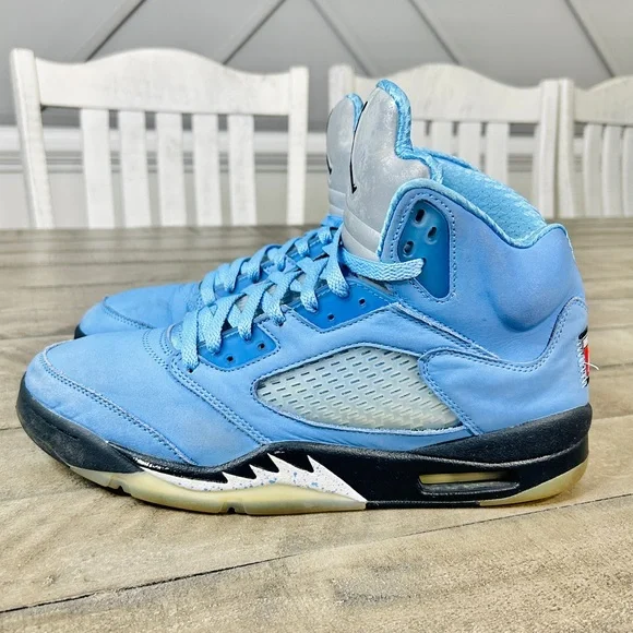 Air Jordan 5 Retro UNC University Blue Men’s Size 12 - Picture 1 of 8